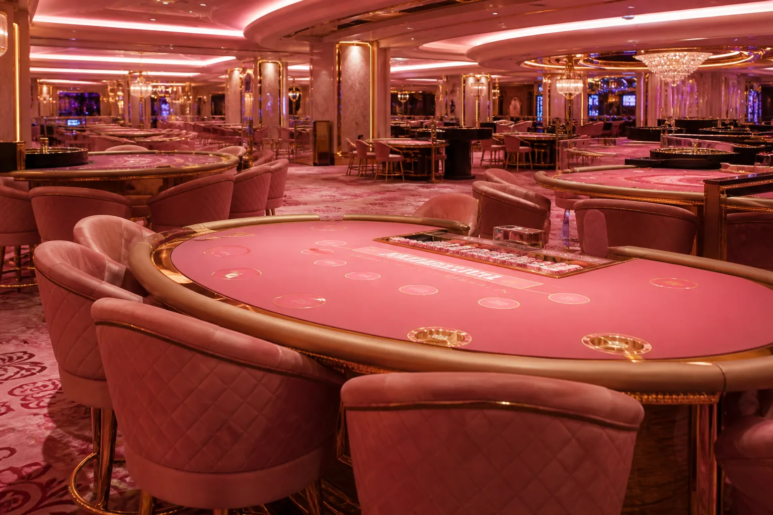 Table and live game categories in an Dolly Casino-style lobby